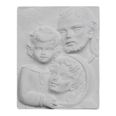 Holy Family Scene Marble Statue